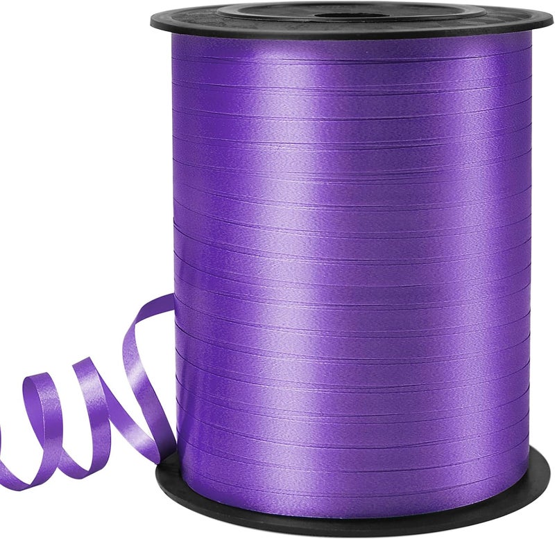 VISPAD Dark Purple Curling Ribbon, Balloon String 500 Yard for Gift Wrapping, Curly Ribbons, 3/16" for Florist Flower, St Patricks Day, Valentines Day - Image 1